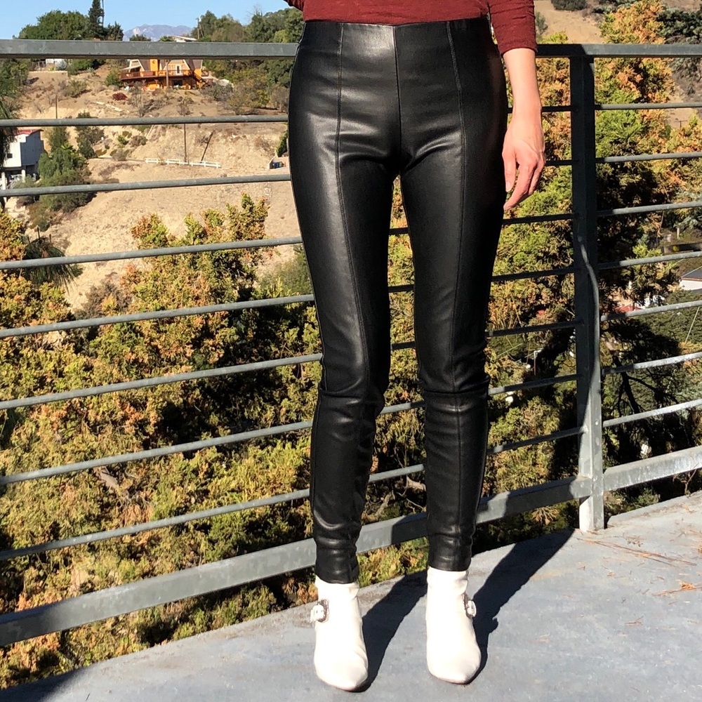 Zara Faux Leather Pants
